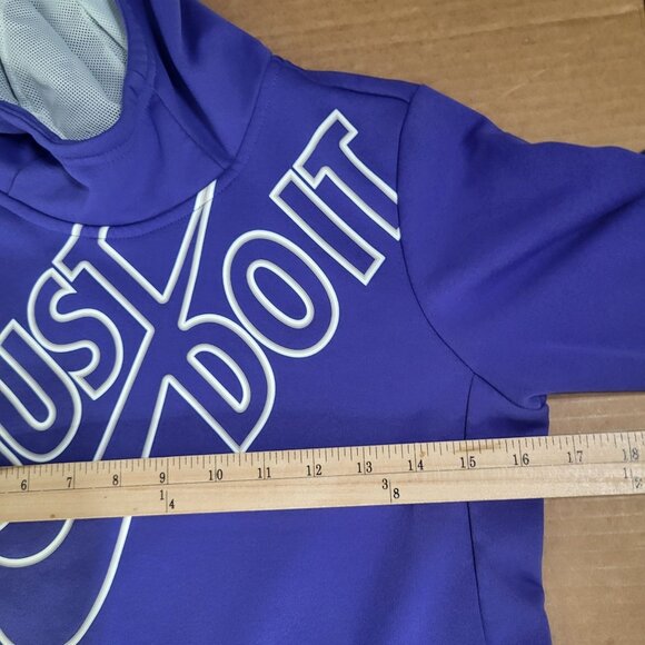 Nike Dri-Fit Girls Large Graphic Hoodie Sweatshirt JUST DO IT - Picture 5 of 8